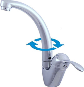 Mitigeur évier pivotant LABE en laiton chromé