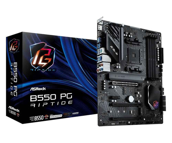 ASRock B550 PG RIPTIDE / AMD B550 / AM4 / 4x DDR4 DIMM / HDMI / 2x M.2 / ATX
