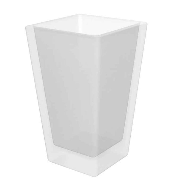 Brosse de toilettes murale PLAZA, bol en verre 15x11,5x36 cm