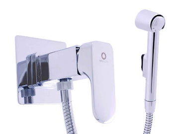 Mitigeur bidet à support fixe avec douchette YUKON en laiton chromé