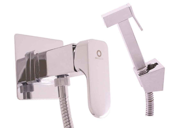 Mitigeur bidet à support fixe avec douchette YUKON en laiton chromé