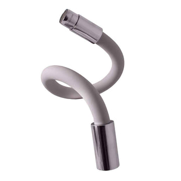 Mitigeur évier mural flexible gris à mémoire de forme COLORADO H. 27,4 cm