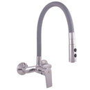 Mitigeur évier flexible gris à mémoire de forme COLORADO H. 35 cm