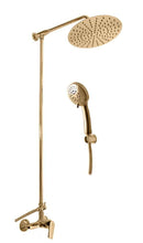 Colonne de douche COLORADO avec pommeau en laiton doré H. 116 cm