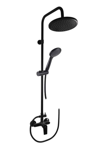 Colonne de douche COLORADO avec pommeau en laiton noir H. 116 cm