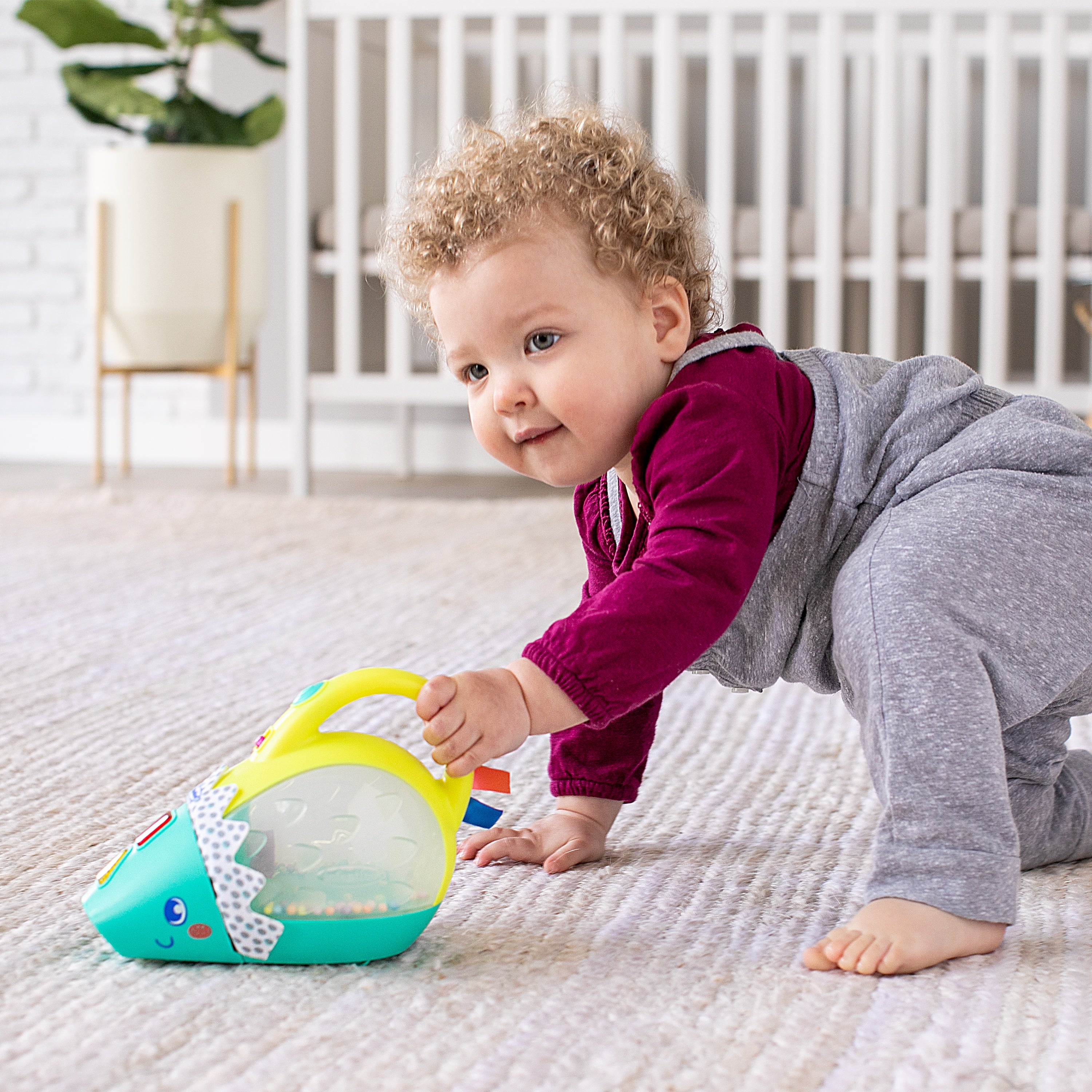 Mini-aspirateur musical lumineux infantino push & pop