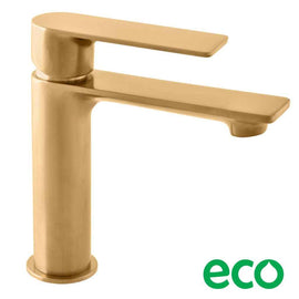 Mitigeur lavabo NIL en laiton rose gold brossé sans siphon