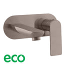 Mitigeur lavabo mural NIL en laiton métal gris-1