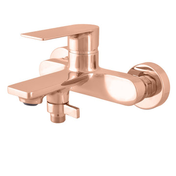 Mitigeur baignoire mural NIL en laiton rose gold poli