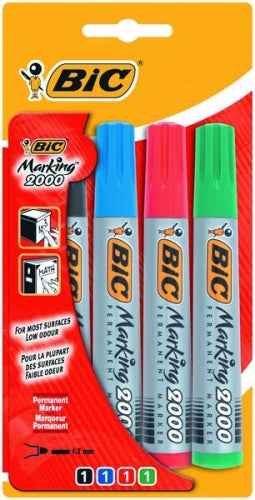 BIC permanent MARKER ECO 2000 2-5 mm, Set 4 colours 020040