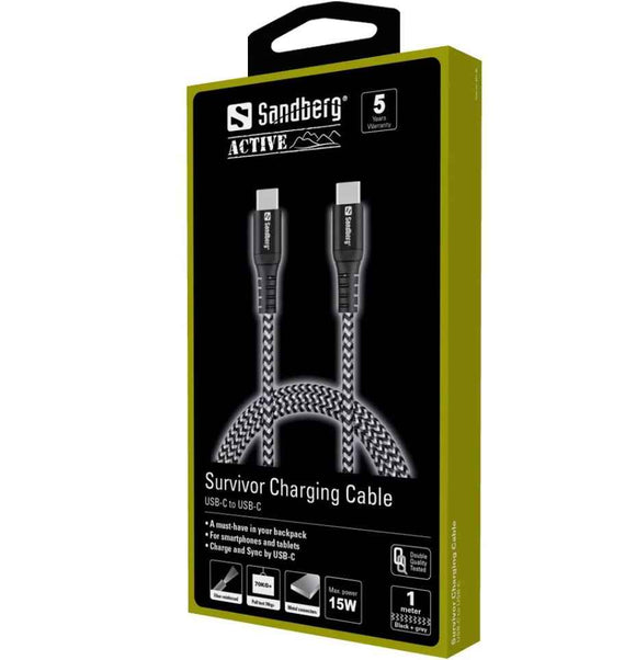 Sandberg 441-38 Survivor USB-C to USB-C Cable, 1M