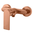 Mitigeur douche mural NIL en laiton rose gold brossé-1