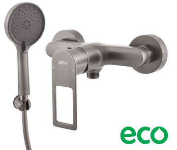 Mitigeur douche NIL en laiton métal gris