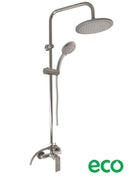 Colonne de douche NIL en laiton métal gris poli H. 116 cm