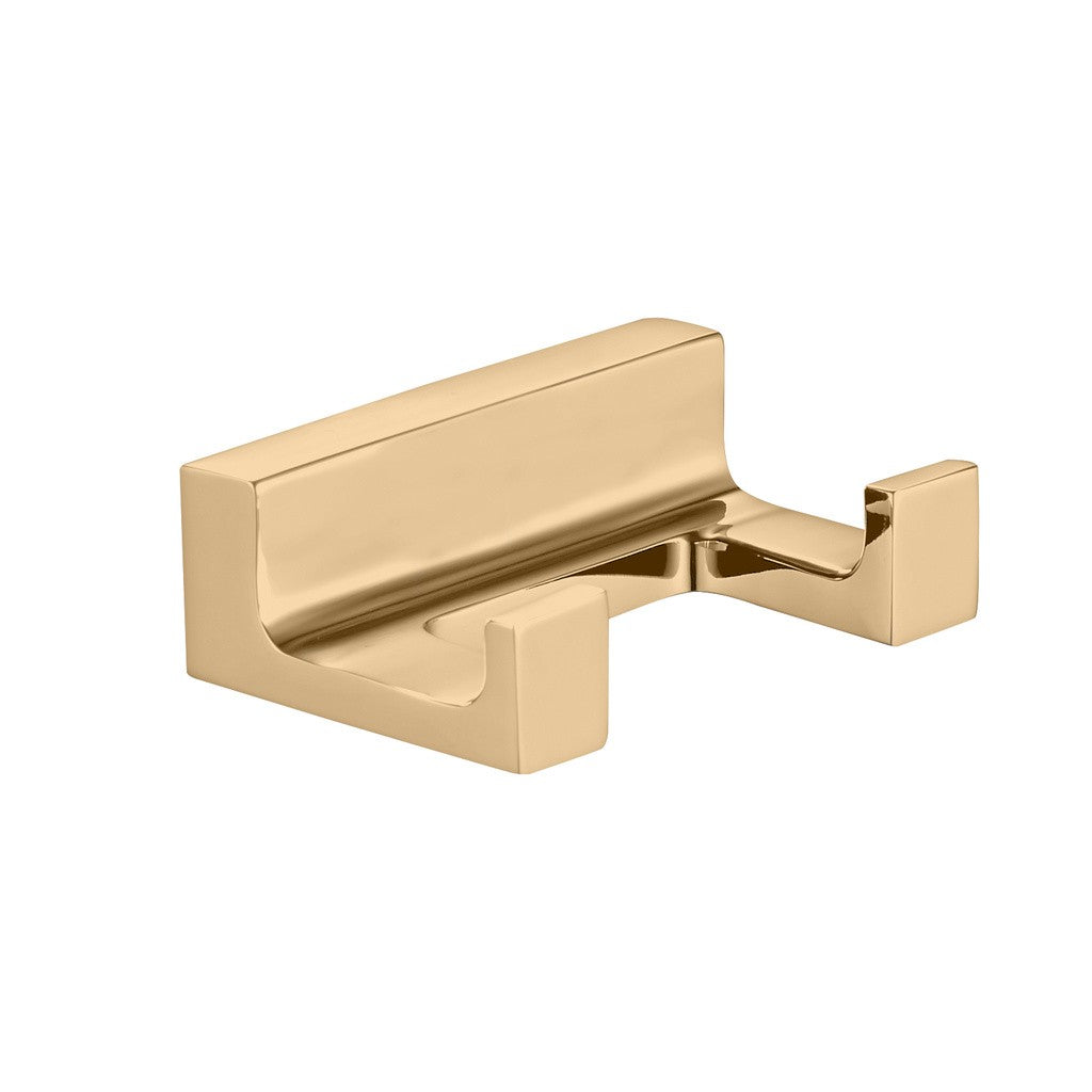 Patère double NIL en laiton doré 6x4,2x2,1 cm