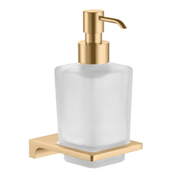 Distributeur de savon mural NIL en verre et laiton doré 200 ml - 0