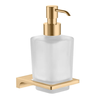 Distributeur de savon mural NIL en verre et laiton doré 200 ml - 0