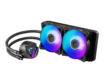 COOLER MSI, "CORELIQUID 240R V2", skt. universal, racire cu lichid, fan 120 mm x 2, 2000 rpm, LED ARGB, "MAG_CORELIQUID_240R_V2" (include TV 1.75 lei)