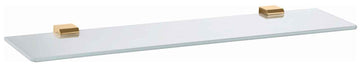 Tablette de douche NIL en verre et laiton doré 60 cm