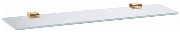 Tablette de douche NIL en verre et laiton doré 60 cm