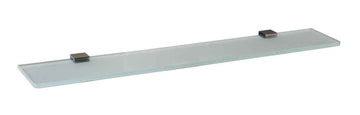 Tablette de douche NIL en verre et laiton métal gris 60 cm