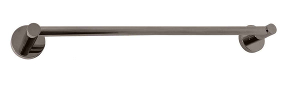 Porte-serviette mural COLORADO en laiton métal gris brossé 64,3cm