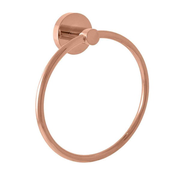 Anneau de serviette COLORADO en laiton rose gold brossé 17 cm
