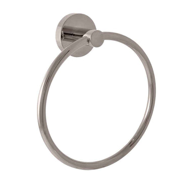 Anneau de serviette COLORADO en laiton métal gris poli 17 cm