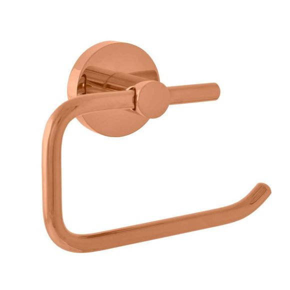 Porte papier toilettes COLORADO en laiton rose gold brossé 14,2cm