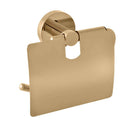 Porte papier toilettes avec couvercle COLORADO en laiton doré 14,2cm