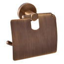 Porte papier toilettes avec couvercle COLORADO en laiton bronze 14,2cm-2