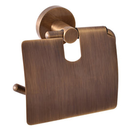 Porte papier toilettes avec couvercle COLORADO en laiton bronze 14,2cm - 0