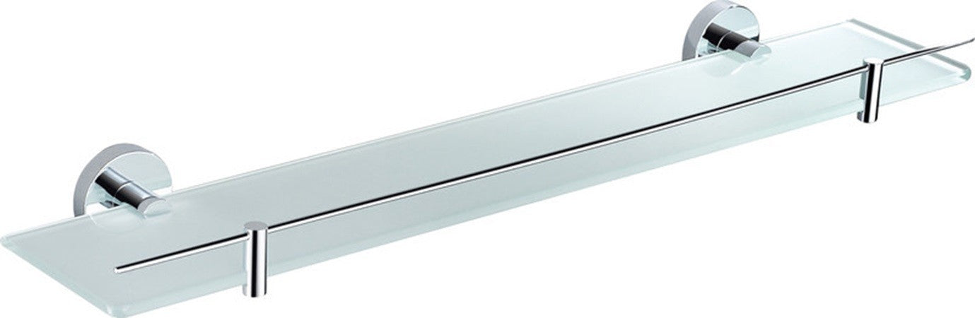 Etagère de douche murale COLORADO avec rail en laiton chromé 60 cm
