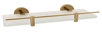 Etagère de douche murale COLORADO avec rail en laiton doré 60 cm