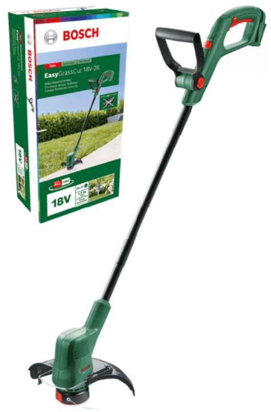Bosch EasyGrassCut 18V-26 26 cm Battery Black, Green