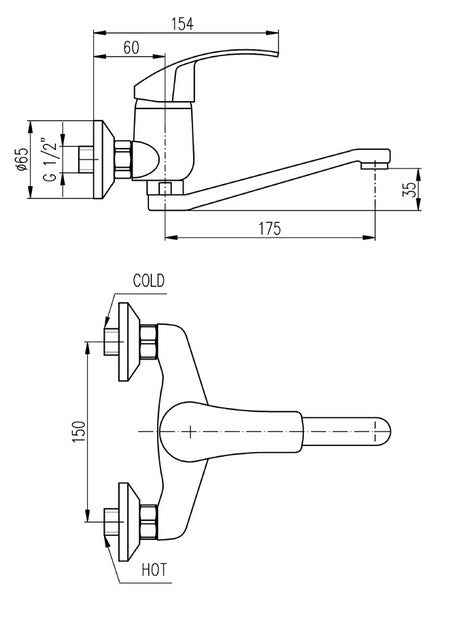 Mitigeur évier MISSISSIPI long bec pivotant en chrome