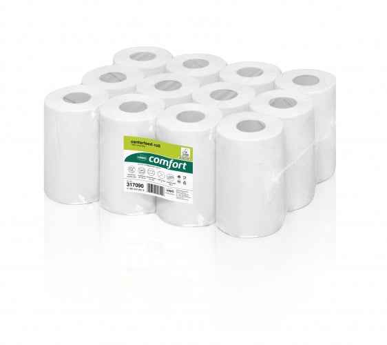Rouleaux d'alimentation centrale WEPA pour système de points d'alimentation RPMB268, 68 m, 195 feuilles, 20 x 35, papier recyclé (12 pièces)