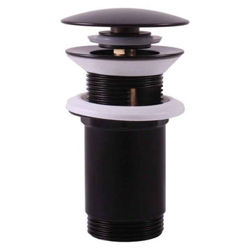 Bonde Pop-up pour lavabo et évier en laiton noir mat 6,5 cm