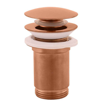 Bonde Pop-up pour lavabo et évier en laiton rose gold brossé 6,5 cm