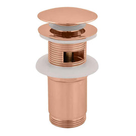Bonde Pop-up pour lavabo et évier en laiton rose gold poli 6,5 cm