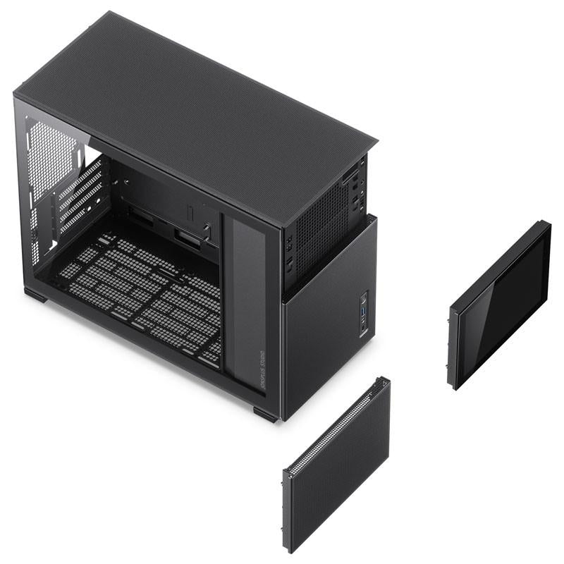 Boîtier micro-atx jonsbo d31 mesh avec écran en verre trempé - noir