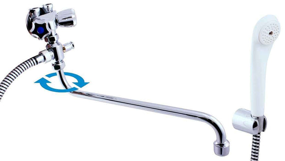 Mélangeur basse pression pour baignoire ou douche avec douchette