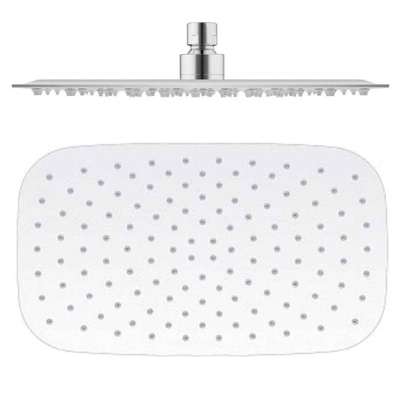 Colonne de douche murale thermostatique en laiton chromé avec douchette H. 111 cm