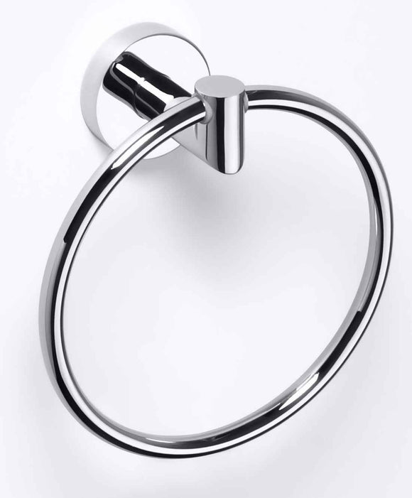 Anneau de serviette de douche OMEGA en laiton chromé 16 cm