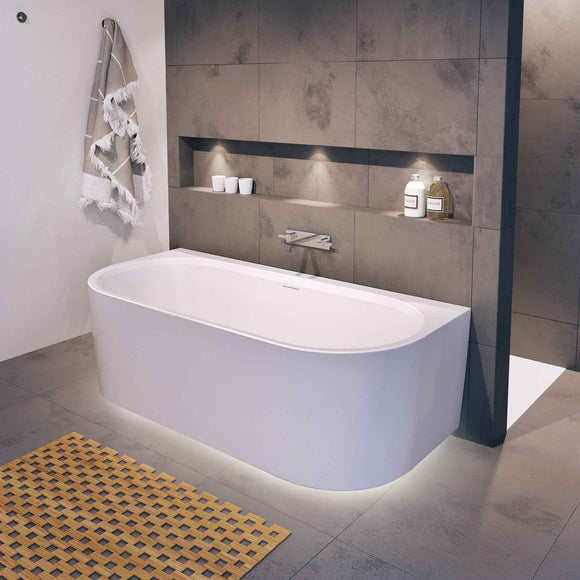 Baignoire acrylique RIHO DESIRE BACK2WALL 184x84 cm