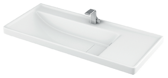 Lavabo suspendu QUATTRO rectangulaire 100x45x19 cm