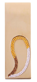 Mitigeur baignoire 4 trous avec cascade ROYAL orné de pierre