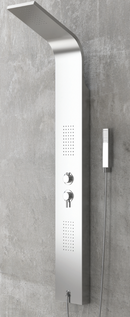 Colonne de douche hydromassante ELEA en acier inoxydable 165 cm