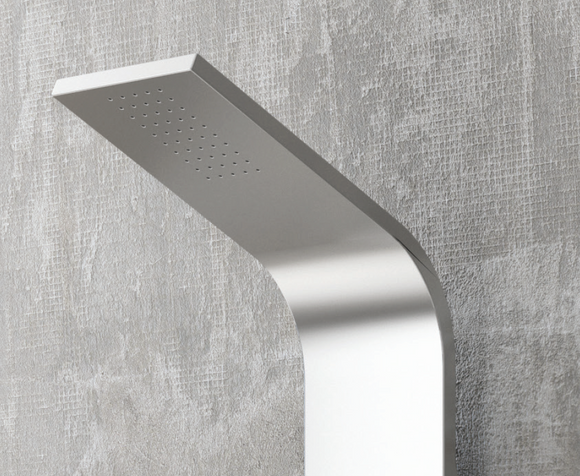 Colonne de douche hydromassante ELEA en acier inoxydable 165 cm