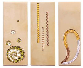 Mitigeur de douche encastrable avec douchette ROYAL orné de pierre